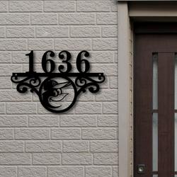 Baltimore Orioles Metal Monogram Address MLB Fan House Number Sign