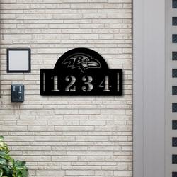 baltimore ravens metal address nfl fan house number sign 1024 3