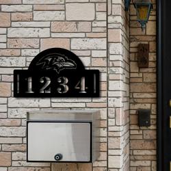 baltimore ravens metal address nfl fan house number sign 1024 5