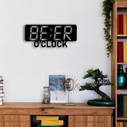 bar oclock metal sign with led light pub party wall decor 393 1