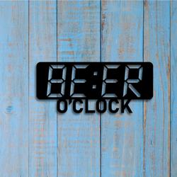 bar oclock metal sign with led light pub party wall decor 393 3