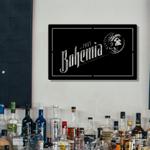 bohemia metal led sign man cave home bar wall art decor 2083 0