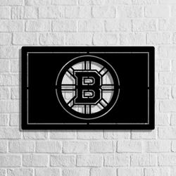 boston bruins metal led sign man cave home bar wall art decor 2170 2