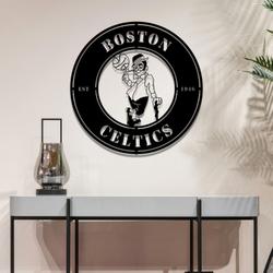 boston celtics metal led sign wall art home decor 1908 2