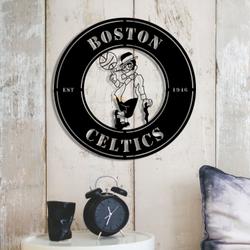 boston celtics metal led sign wall art home decor 1908 4