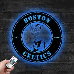 boston celtics metal led sign wall art home decor 1908 5