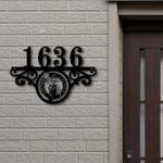 boston celtics metal monogram address nba fan house number sign 894 0