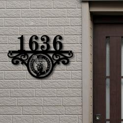Boston Celtics Metal Monogram Address NBA Fan House Number Sign