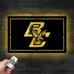 boston college golden eagles ncaa metal led sign man cave home bar wall art decor 2166 4