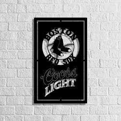 boston red sox coors light metal led sign man cave home bar wall art decor 2163 2