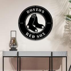 boston red sox metal led sign wall art home decor 1941 1