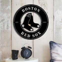 boston red sox metal led sign wall art home decor 1941 4
