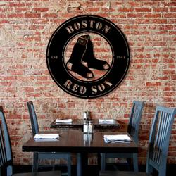 boston red sox metal led sign wall art home decor 1941 7