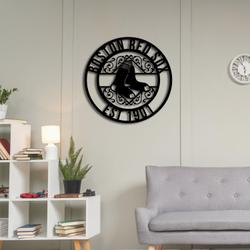 boston red sox metal sign led light mlb monogram wall art decor 143 6