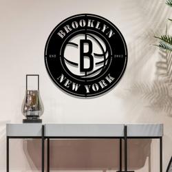 brooklyn nets metal led sign wall art home decor 1904 2