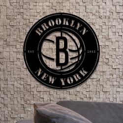 brooklyn nets metal led sign wall art home decor 1904 6