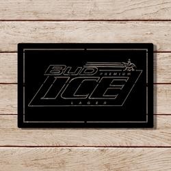 bud ice lager metal led sign man cave home bar wall art decor 2078 6