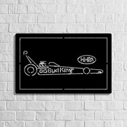 bud king nhra dragster metal led sign man cave home bar wall art decor 2080 3