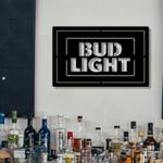 bud light metal led sign man cave home bar wall art decor 2076 0
