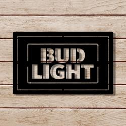 bud light metal led sign man cave home bar wall art decor 2076 6