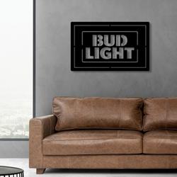 bud light metal led sign man cave home bar wall art decor 2076 7
