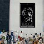 bud light spuds mackenzie dog metal led sign home bar wall art decor 2075 0