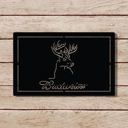 budweiser deer hurt metal led sign man cave home bar wall art decor 2070 6