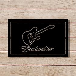 budweiser guitar metal led sign man cave home bar wall art decor 2068 6