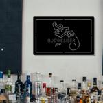 budweiser lizard cowboys mexico metal led sign man cave home bar wall art decor 2069 0
