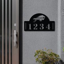 buffalo bills metal address nfl fan house number sign 1022 2