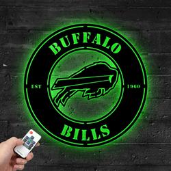 buffalo bills metal led sign wall art home decor 1847 4