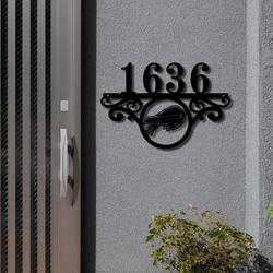 buffalo bills metal monogram address nfl fan house number sign 872 1