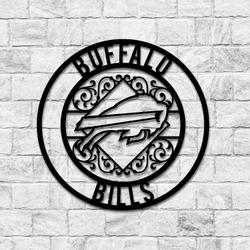 buffalo bills metal sign led light nfl monogram wall art decors 62 1