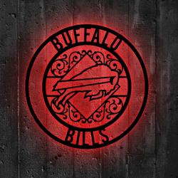 buffalo bills metal sign led light nfl monogram wall art decors 62 3