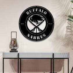 buffalo sabres metal led sign wall art home decor 1883 2