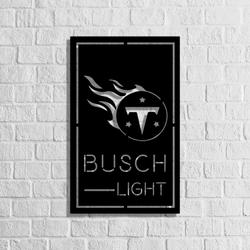 busch light tennessee titans metal led sign man cave home bar wall art decor 2165 2