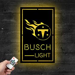 busch light tennessee titans metal led sign man cave home bar wall art decor 2165 4