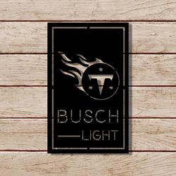 busch light tennessee titans metal led sign man cave home bar wall art decor 2165 6