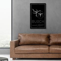 busch light tennessee titans metal led sign man cave home bar wall art decor 2165 7