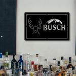 buschs deer mountain metal led sign man cave home bar wall art decor 2065 0