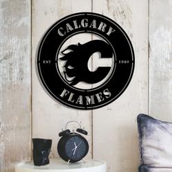 calgary flames metal led sign wall art home decor 1865 4