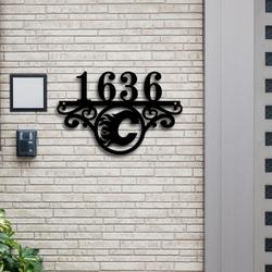 calgary flames metal monogram address nhl fan house number sign 839 3