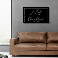 carolina panthers crown royal metal led sign man cave home bar wall art decor 2158 7
