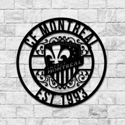 cf montreal metal sign led light mls monogram wall art decor 116 1