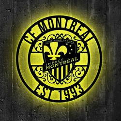 cf montreal metal sign led light mls monogram wall art decor 116 2