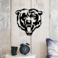 chicago bears bear head metal led sign wall art home decor 750 1