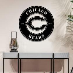 chicago bears metal led sign wall art home decor 1846 1