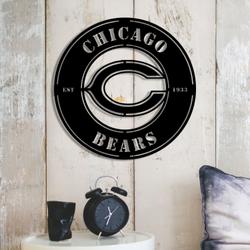 chicago bears metal led sign wall art home decor 1846 4