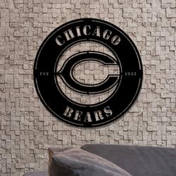 chicago bears metal led sign wall art home decor 1846 6