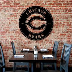 chicago bears metal led sign wall art home decor 1846 7